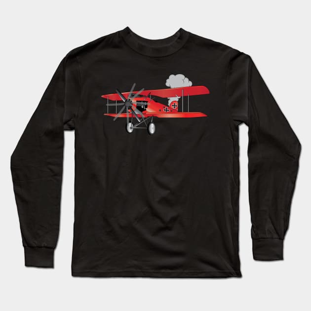 Red Baron Long Sleeve T-Shirt by GilbertoMS